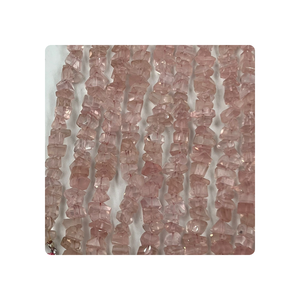 Cuentas de Cuarzo Rosa Natural Premium, Facetadas, Tamaño de Hilo de 8 Pulgadas, Tamaño de Cuentas de 12-15 mm Aproximadamente para la fabricación de joyas - Product Image 1