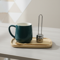 Ensemble de tasses à café en céramique de porcelaine émaillée de qualité supérieure 3460429Set-0.4, grandes tasses à latte, style nordique, infuseur à thé