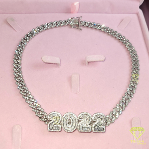 Colgante de placa de identificación personalizado de lujo con diamantes cultivados en laboratorio VVS en plata de ley 925 Iced Out Hip Hop Bling Jewelry - Product Image 5