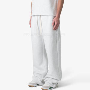 Custom Logo Straight Pant <b>Loose</b> Fit Polyester Baggy Pant <b>Men</b> Baggy <b>Trouser</b> Baggy Sweat Pant - Product Image 2