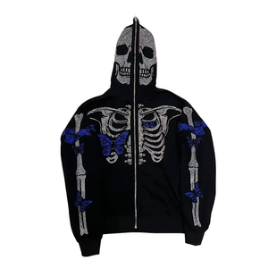 เสื้อฮู้ดผู้ชายไซส์ใหญ่แบบสั่งทำพิเศษ ดีไซน์ใหม่ ผ้าฟลีซ ซิปหน้า สำหรับฤดูหนาว - Product Image 4