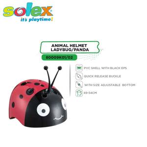 Casco de Protección para Niños, Diseño de Mariquita, Marca SOLEX, Modelo 80009K01, Plástico Resistente - Product Image 2
