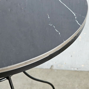 Traditional 60cm Round <b>Coffee</b> <b>Table</b> with Durable Ceramic Top and Decorative Oak <b>Legs</b> CFD68132 <b>for</b> Living Room Use - Product Image 5