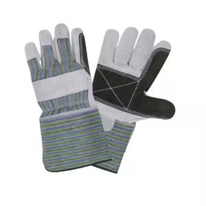 ถุงมือกันกระแทกคุณภาพสูง ขนาด XL สำหรับงานก่อสร้าง ป้องกันการสั่นสะเทือน  หนังวัวแท้แบบแยกชั้น สวมใส่สบาย - Product Image 5