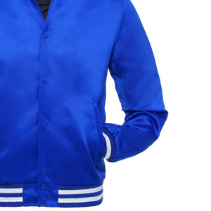 Letterman Veste en coton universitaire pour homme avec col montant et logo sur le devant Winter College Fabriqué au Pakistan - Product Image 5