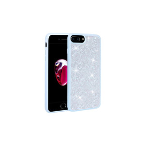 Étui de téléphone en silicone de luxe avec design en pierre brillante pour iPhone 8 Plus, coque arrière protectrice en silicone souple, styles élégants INS 11Pro - Product Image 1