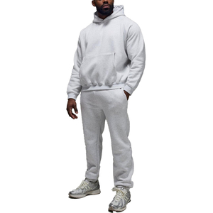 Survêtement Streetwear Hiver Chaud Personnalisé Grande Taille Coupe Boxy Écologique Délavé à l'Acide avec Broderie Strass et Imprimé de Haute Qualité - Product Image 1