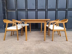 Produit de meilleure qualité Table en bois de teck pour meubles de jardin et d'extérieur fabriqués en Jepara Indonésie Ensembles ou vente en gros séparée - Product Image 3