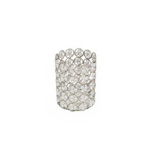 Ensemble de 3 bougeoirs votifs en cristal et métal, finition soignée, parfaits pour la décoration de table en intérieur et en extérieur, nouveaux prix - Product Image 3