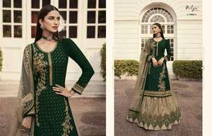 Tendance nouveauté haute qualité lourde Faux Georgette Salwar Kameez & Dupatta avec travail de broderie approvisionnement d'usine en gros - Product Image 4