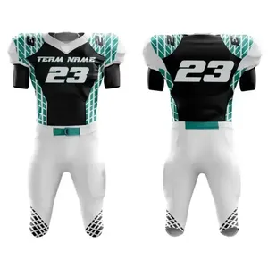 Uniformes de Fútbol Americano de Poliéster de Primera Calidad, Uniformes de Entrenamiento Transpirables Sublimados para Jóvenes - Product Image 5