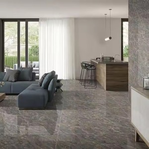 Perlato Nero Luxury 60x120cm Full Body Glossy Ceramic Tile Glazed Polished Porcelain Marble Look Floor <b>Wall</b> Tiles for Outdoor - Product Image 1