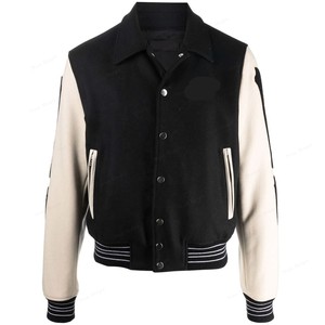 Manufacturer Customized Embroidered Letter Logo Unisex Waterproof Soft Fashion Outerwear <b>Men</b> Varsity Letterman Bomber <b>Jackets</b> - Product Image 1