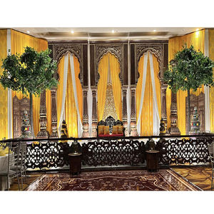 Lujoso TEMA DE Rajwada antiguo escenario de decoración de boda elegante gran evento de fibra real para fiestas y celebraciones - Product Image 1