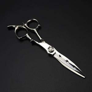Tijeras de peluquero de acero inoxidable personalizadas para mujeres y hombres Tijeras de corte de cabello profesionales ergonómicas y de titanio - Product Image 3