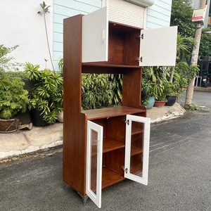 Modern Natural Wood Dining Cabinet with Iron <b>Legs</b> TPA010 <b>Sideboard</b> Furniture for Home Living Room Use - Product Image 5