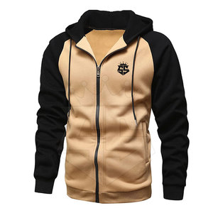 Sudaderas con capucha de mezcla de algodón de calidad superior ligeras para hombres Sudaderas con capucha deportivas hechas de poliéster de diseño personalizado - Product Image 1