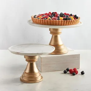 <b>Set</b> of 3 Round Different Size Metal and Glass <b>Cake</b> and Dessert <b>Stands</b> Greatest Quality Metal Iron Chocolate Pastry <b>Stand</b> - Product Image 5