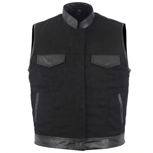 Chaleco de Cuero Genuino Negro para Mujer, Diseño sin Mangas, Chalecos de Cuero Genuino Acolchados para Hombre - Product Image 1