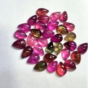 350ชิ้นของทัวร์มาลีนธรรมชาติ5x3 5x4 6x4 7x5 8x6มม. ลูกแพร์รูปไข่3-6มม. กลม Cabochon 205 CTS มาก iroc ขายอัญมณีเรา $164 - Product Image 2