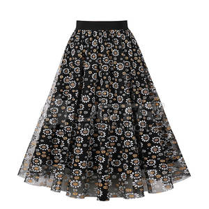 Concevez votre propre logo Jupes en coton Les femmes utilisent des jupes en coton respirantes de grande taille à vendre en ligne - Product Image 2