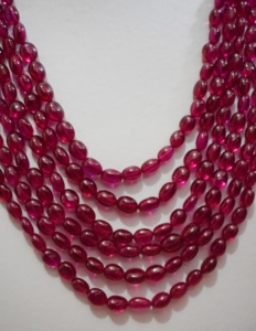 Cuentas de Vidrio Ruby Emitisan Color Rojo para la Fabricación de Joyas con Gemas y Collares - Product Image 4