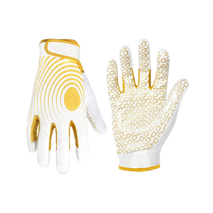 Venta al por mayor precio de fábrica de alta calidad de los hombres de diseño personalizado Rugby guantes de fútbol de cuero para los deportes - Product Image 2