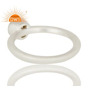 แหวนพลอยโทแพซสีเงินสเตอร์ลิงธรรมชาติผลิตตามแบบ - Product Image 2