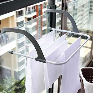 Tendedero de Acero Inoxidable Ligero para Radiador, 50x33cm, Duradero, Multifuncional, Minimalista, de 3 Metros, para Balcón - Product Image 2