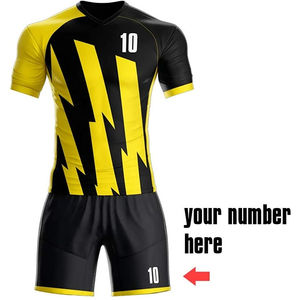 Tenue d'équipe uniforme de football imprimée par sublimation 100% polyester à séchage rapide uniforme de football confortable de haute qualité - Product Image 2