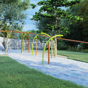 Moetry diseño personalizado Flying Fox Playground Zip Wire Line Ziplines para Park Children's Hanging Cable Tyrolean Ropeway - Product Image 5