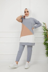 Traje de pista islámico para mujeres musulmanas, de 2 piezas traje deportivo, muy vendido, la mejor calidad - Product Image 6