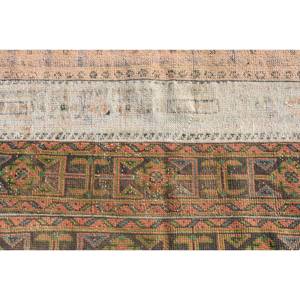 Alfombra de lana de retazos verde marrón clásica de área grande 3,1X8,8 pies diseño Aubusson turco para sala de estar o pasillo con respaldo de látex - Product Image 5