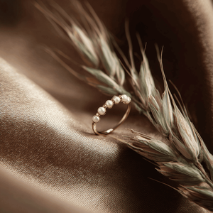 Juego de anillos apilables S925 con perlas y esmalte, anillo de joyería personalizada para damas - Product Image 3