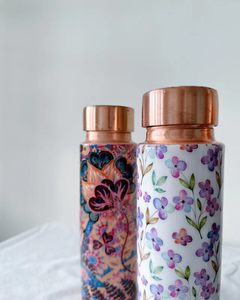 Bouteille d'eau réutilisable en cuivre pur de 1000 ml, écologique, avec bouchon à vis, design moderne, logo personnalisable - Cadeau promotionnel pour adultes - Product Image 5