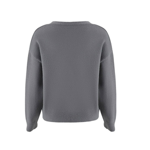 Premium kalite kadın rahat hırka kazak moda Premium kış kapak düğmesi özel tasarım baskılı artı boyutu seçenekleri - Product Image 2