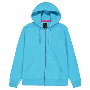 Sweat à capuche uni pour hommes de la meilleure qualité sweat-shirt de sport en coton polaire bleu ciel mode vêtements de rue avec techniques brodées - Product Image 1