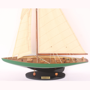 Gia Nhien fabricante de diseño personalizado modelo náutico barco artesanía Verde Negro trébol tallado alta decoración del hogar - Product Image 2