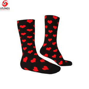 Chaussettes d'automne chaudes pour femmes de bonne qualité, couleur unie, style simple, basiques, séchage rapide, en élasthanne/coton, vente en gros personnalisée - Product Image 3
