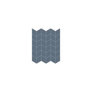 กระเบื้องเซรามิคติดผนังและพื้นขนาด48มม. แผ่นใบ3D สีฟ้าโคบอลต์เพชรหรูหราทันสมัยขนาด296x346มม. สำหรับโครงการในร่มและกลางแจ้ง - Product Image 2