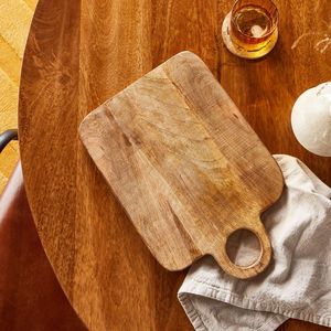 Super offre pratique planche à découper carrée en bois d'acacia et de mangue avec poignée planches à découper en bois - Product Image 6