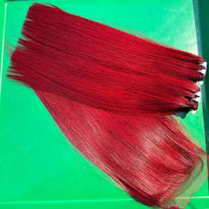 Nouvelle tendance, meilleure qualité cuticule grossière costume paquet de cheveux 99J couleur fournisseur Vietnam Double dessiné cheveux humains droits os cheveux, - Product Image 3