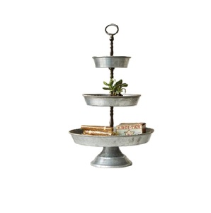 Hot Trending Galvanizado Metal Cake Stand Cupcake Postre Aperitivo Stand Cake Cupcake Tower Stand Holder - Product Image 6