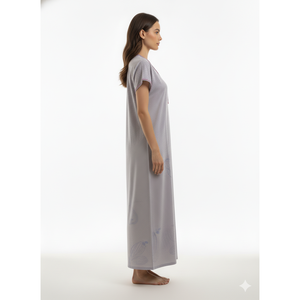 Camisón Largo de Spandex Tejido para Mujer con Bolsillo Lateral y Tela Transpirable - Cómodo para Uso Diario - Product Image 3