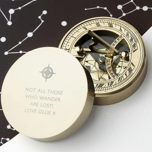 Brújula Personalizada de Primera Calidad, Brújula con Reloj Solar, Regalo de Aniversario, Regalos para Esposo, Regalo para Parejas, Regalos de Navidad - Product Image 1