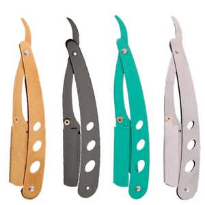 Vente en gros personnalisable HASIBI NAQIBI Rasoir droit pliant de haute qualité en acier inoxydable Outil de barbier - Product Image 1