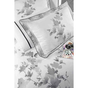 Juego de Ropa de Cama de Lujo de 6 Piezas, Tamaño King, Satén de Algodón con Diseño Floral, Funda Nórdica XL, Sábana Ajustable y Fundas de Almohada para Uso Doméstico - Product Image 2