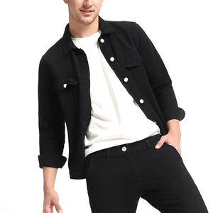 Veste en jean pour homme de haute qualité d'usine, nouvelle arrivée, manches longues, multi-poches, tendance, coupe ample - Product Image 6