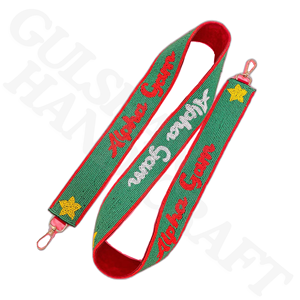 สายรัดลูกปัดทำด้วยมือสำหรับเปลี่ยนกระเป๋าสะพายข้างแบบมีสไตล์กระเป๋าผ้าฝ้ายตกแต่งกระเป๋าเงินอุปกรณ์รองพื้น - Product Image 6