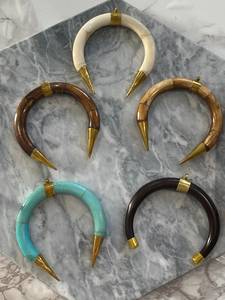 สร้อยคอจี้เขาวัวพร้อมดวงจันทร์ที่ไม่ซ้ำใครดีไซน์คลาสสิกจากอินเดีย - Product Image 4